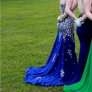 Prom dress, blue paid over $700 asking $250